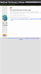 Mobile Screenshot of medicaldictionaryonline.info